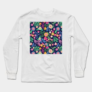 Floral Soft Pattern Long Sleeve T-Shirt